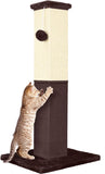 Cat Scratching Post 32 Inch for Indoor Large Cats and Kitten, Nature Sisal Tall Cat Scratch Post, Sisal Cat Scratcher Improve Cat's Scratching Habits and Protect Your Furniture, Grey by Dimaka