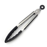 Acezoe Kitchen Tongs, Food Tongs for Cooking with Stainless Steel Handle and High Heat-Resistant Non-Stick Silicone Tips for BBQ Grill, Frying and Salad