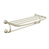 Singing Rain YB2894BN Eva Collection 26-Inch Wide Bathroom Hotel-Style Towel Shelf, Brushed Nickel