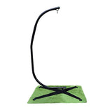 Zupapa Hanging Hammock Chair C-Stand Only for Air Porch Swing Chair, Heavy Duty 350lbs Capacity Come with Rug, Pegs and Hook, Outdoor/Indoor