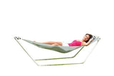 Lazy Daze Hammocks Seadrift Hammock with Pillow and Stand Included Easy Set Up