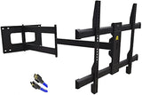 FORGING MOUNT Long Arm TV Mount, Full Motion Wall Mount Bracket with 43 inch Extension Articulating Arm TV Wall Mount, Fits 42 to 86