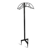 Lovinouse Premium Garden Hose Holder, Detachable Metal Water Hoses Holder, Heavy Duty Free Standing Garden Hose Storage Stand for Outside Yard, Black