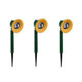 Doingart Sunflower Solar Light Stake Set for Outdoor Decor, Garden, Pathway, Sidewalk (3)