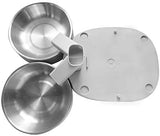 HoneyGuaridan Automatic Cat Feeder, Pet Feeder for Multiple Cats&Dog Food Dispenser with Splitter,Portion Control and Voice Recording Dual Power Apply Food Alarm