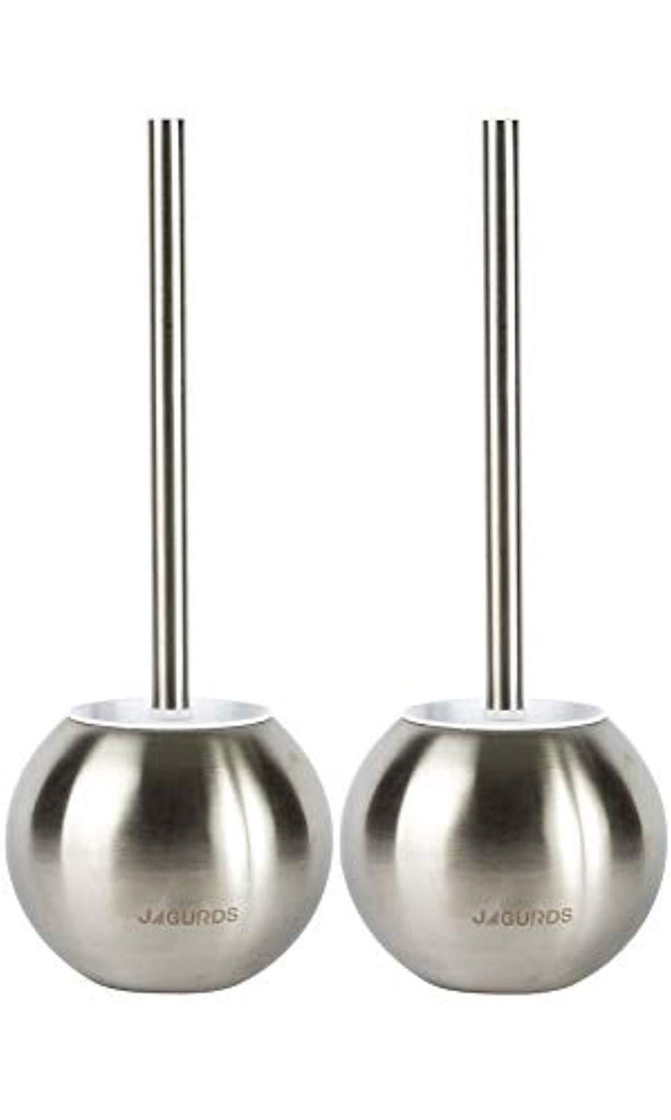 JAGURDS Toilet Brush with Holder Stainless Steel Bowl Cleaner, Perfect for Cleaning and Scrubbing Bathroom Floors and Accessories