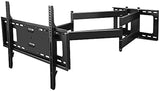 FORGING MOUNT Long Extension TV Mount, Dual Articulating Arm Full Motion Wall Mount TV Bracket with 43 inch Long Arm,Fits 42 to 90 Inch Flat/Curve TVs, Holds up to 132 lbs,VESA 600x400mm Compatible