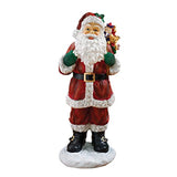 SANKUU Christmas Decorations - A Visit from Santa Claus and his Bag of Christmas Toys Holiday Decor Statue