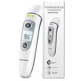 Aazomba  No Touch Non Contact Digital Infrared Temporal Forehead Thermometer for Baby and Adults with Fever Alarm Accurate Fast Readings,Memory Function