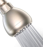 WASSA High Pressure Shower Head - 3 Inch Anti-clog Anti-leak Showerhead - Adjustable Metal Swivel Ball Joint with Filter - Ultimate Shower Experience Even at Low Water Flow and Pressure (Brushed Nickel)