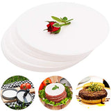 Meykers Patty Paper Sheets for 4 /4.5 Inch Burger Press - 500 pcs Round Hamburger Maker Non-Stick Heat Resistant Circle Wax Parchment Paper