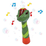JUNEU Maxx Bubbles Dinosaur Bubble Wand – Light Up Bubble Blower Toy with Sounds | Outdoor Summer Fun for Kids | Party Favor and Great Gift