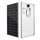 HQST Solar Panel 2pcs 100 Watt 12V Monocrystalline Solar Panel with Solar Connectors, High Efficiency Module PV Power for Battery Charging Boat, Caravan, RV and Any Other Off Grid Applications