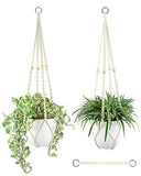 XFHR Macrame Plant Hanger Indoor Set Medium Extendable. (2) 35