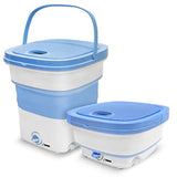 Pyle Portable Mini Washing Machine Lightweight Collapsible Bucket - Perfect for Camping, Travelling, Apartment, Dorm USA Brand - Pure Clean PUCWM33