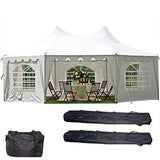 DELTA Canopies 29'x21' Decagonal Wedding Party Tent Canopy Gazebo Heavy Duty Water Resistant White