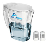 Alexapure Pitcher Water Filtration System, Reduces up to 92 Contaminants, BPA-Free 8-Cup Reservoir