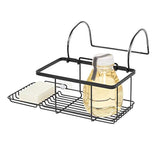 HOMOH Everett Metal Over the Side Bathtub Caddy Basket for Master, Guest, Kid's Bathroom, 12.08