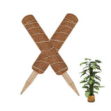 BOTINDO 24 Inch Moss Pole Coir Totem Plant Support, 2 Coco Monstera Sticks for Climbing Indoor Potted Creepers Plants to Grow Upwards with 20pcs Labels