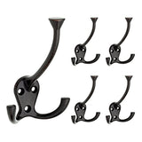MESEVEN Hook With 3 Flared Prongs Wall Hooks, Venetian Bronze, B42305M-VBR-C