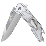 Icymate Pocket Knife with Clip, EDC Folding Utility Knife for Men, Tactical Knife for Camping Outdoor Survival, 3.31 inch Fine Edge Blade, Liner-Lock, Stainless Steel