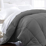 Beckham Luxury Linens  Hotel Collection 1600 Series - Lightweight - Luxury Goose Down Alternative Comforter - Hotel Quality Comforter - Full/Queen - Slate Gray