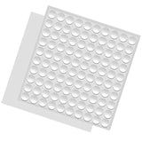 Fu Store Rubber Bumpers Clear Self Adhesive Bumpers Noise Dampening Buffer Pads 100PCS 3/8 Inch Protection for Cabinet Door Drawer Wooden Floor-Hemispherical