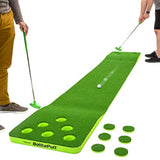 KICK Battleputt Golf Putting Game, 2-on-2 Pong Style Play with 11’ Putting Green, 2 Putters and 2 Golf Balls
