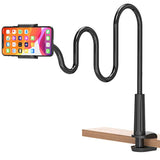 BILLKAQ - Soporte para teléfono celular con cuello de cisne (43.3 in de largo), soporte para teléfono móvil 360 flexible, compatible con iPhone 12/11 Pro Xs XR SE 8 Plus y otros dispositivos de 3,5