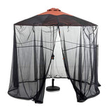 HYD-Parts  Water-Resistant 9 Foot Universal Round Patio Umbrella Insect Screen Canopy