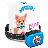 ELECANE Small Dog Bark Collar Rechargeable - Anti Barking Collar For Small Dogs - Smallest Most Humane Stop Barking Collar - Dog Training No Shock Bark Collar Waterproof - Safe Pet Bark Control Device