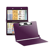 Randofu Wine Nursing Clipboard with Pen Holder, Foldable Nurse Clipboard with Generous Storage, Lightweight Aluminum Nursing Board, Ideal Gifts for Nursing Students, Nurses and Healthcare Professionals AIRBAY