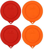 SOPHICO 1 Cup Round Silicone Storage Cover Lids Replacement for Anchor Hocking and Pyrex 7202-PC Glass Bowls (Container not Included) (Mint - 2 pack)