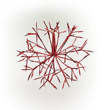 Hunthand  CRD100L-RD Christmas Snowflake Large Ornament with 96 LED Lights, 16 Inch Tall, 16-Inch, Red