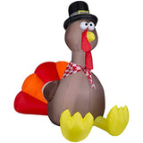 PAVEL Turkey 6 Foot Lighted Airblown Inflatable