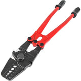 BLIKA  Hand Swager Crimper 24 Inch,Swaging Tool 5 Cavity 1/16