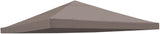 Benefitusa  Replacement 10'X10'Gazebo Canopy top Patio Pavilion Cover Sunshade Polyester Single Tier (Taupe)
