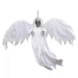 Raintoad Halloween White Winged Reaper Light Up Hanging Decoration, 12