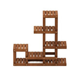 HOMKIRT FG18451 Tioman Hardwood Patio Furniture Outdoor Flower Stand in Teak Oil, Natural