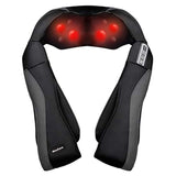 MaxKare Electric Neck Shoulder Back Massager, Shiatsu Massager with deep heat, fabric to knead muscles, pain relief relax in car office and home.