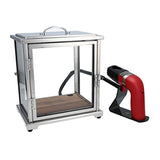 Crafthouse by Fortessa CRFTH.SMBX.RED by Charles Joly Stainless Steel and Glass Smoking Box with Handheld Smoker, Red