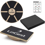 Airex 3 Piece Set - Balance Board - Rocker Board - Balance Pad Non-Slip Foam Pad Wobble Balance Board Trainer Standing Desk - for Fitness Stability Training, Yoga