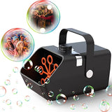 JUNEU Bubble Machine, Automatic Bubble Maker for Kids, Portable Bubble Machine with 2 Speed Level 5000+ Bubbles Per Minute, Bubble Toy for Outdoor Party Wedding Birthday Halloween Opertated by USB