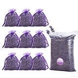Lavande Sur Terre Fragrant Lavender Buds Dried Lavender Sachets Drawers Freshener Home Fragrance, 1 Pound & 40 Sachet Bags