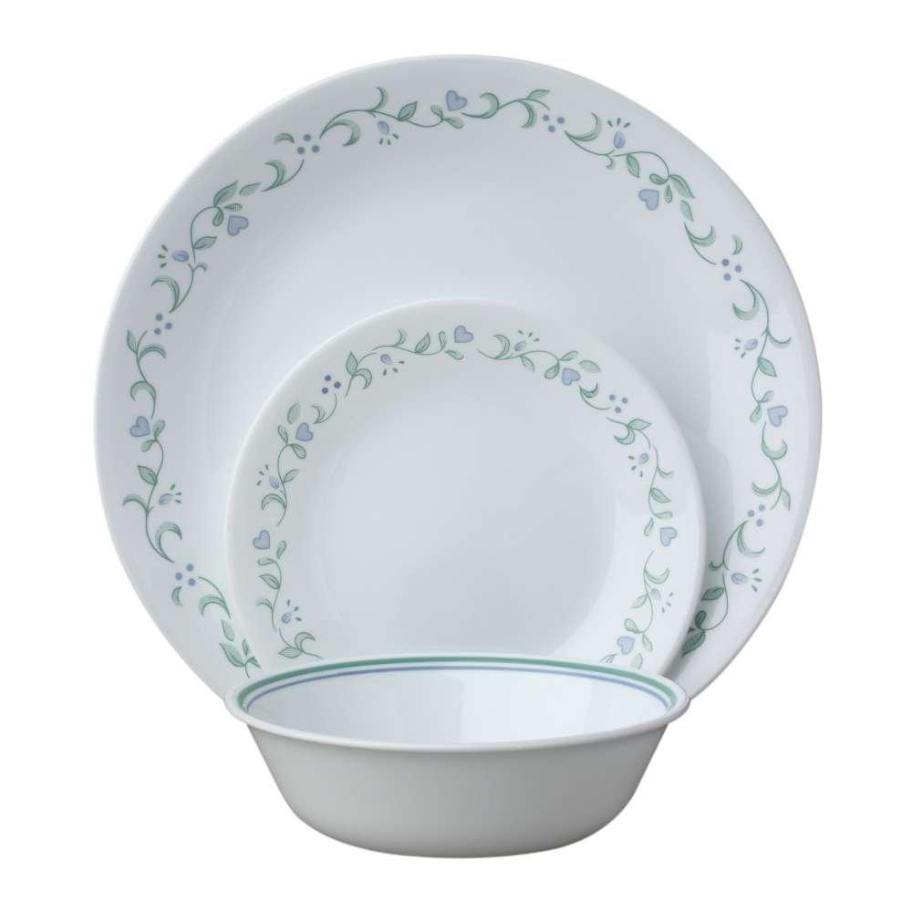 Corelle Winter Frost White Dinnerware Set  with lids (20-Piece, Service for 4)
