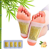 YTF TEWEAE  Ginger Foot Pads, Ginger Pads for Better Sleep, 2 in 1 Packaging Easy to Use for Foot Care, Warm Feet, Swelling Feet. Pure Natural Premium Ingredients Ginger Powder, Bamboo Vinegar, 12 Pads.