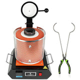 Cast Master USA 3 KG Melting Furnace Smelting Furnace for Foundry Metal Smelter Kiln Kit GG3000 KG Crucible Tongs Smelting Recycling Scrap Refining Jewelry Casting Electronic Furnace 1800 Watt 2000 Degrees 3KG KILOGRAM