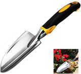 Sinoer Garden Shovel Trowel & Hand Shovel Soft Rubberized Non-Slip Handle, use for Transplanting, Weeding, Moving and Smoothing Digging & Planting