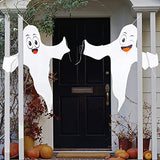 INGRINC Halloween Ghost Hanging Decoration 2 Pieces Halloween Tree Hugger Friendly Spooky Decor for Party Outdoor Yard Garden