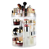AMEITECH Makeup Organizer, 360 Degree Rotating Adjustable Cosmetic Storage Display Case with 8 Layers Large Capacity, Fits Jewelry,Makeup Brushes, Lipsticks and More